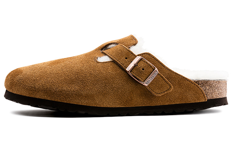 Boston Birkenstock Shearling Suede 'Mink'