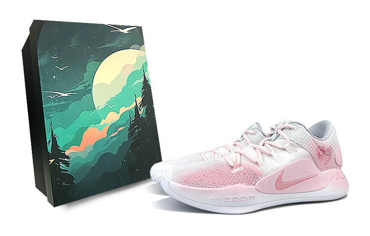 Nike Hyperdunk X Low 10 White Pure Low-Top Basketball Shoes Men's Pink White