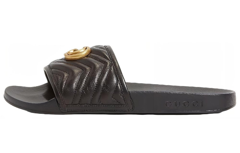 GUCCI Women's Gg Marmount Slide 'Black' Women's