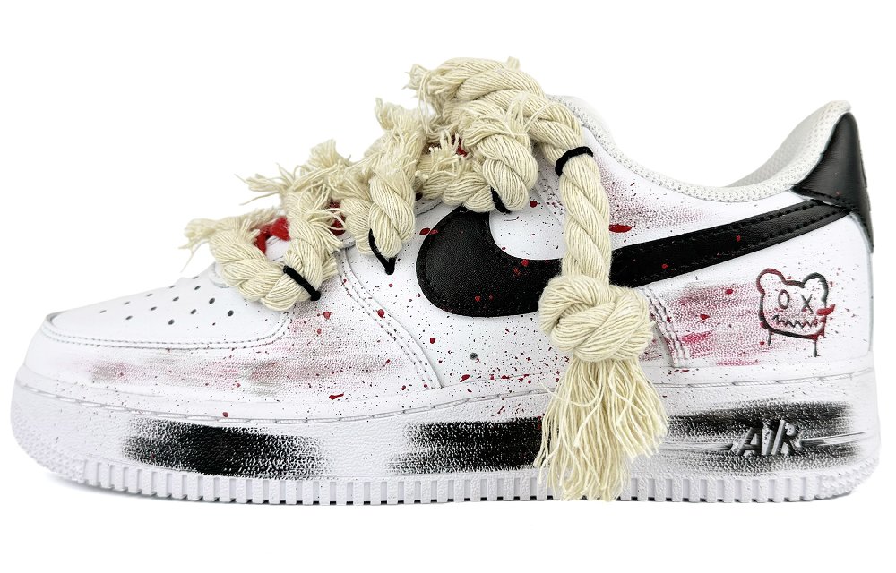 Nike Air Force 1 Low-Top Skateboard Shoes Men's White