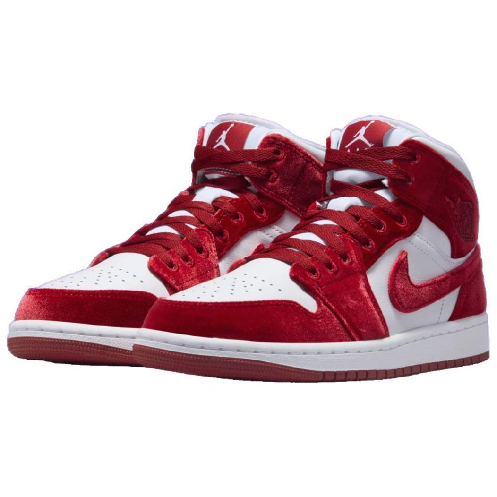 Jordan 1 Mid Se Red Velvet Women's