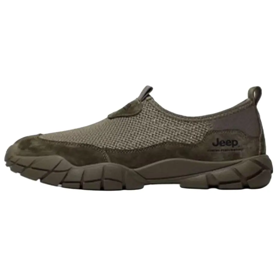 Jeep Outdoor Collection Low Top Hiking Shoes Men's Khaki