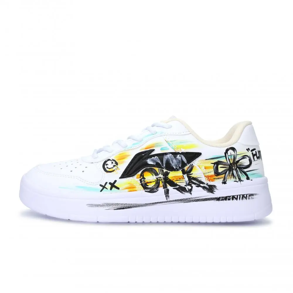 LiNing Pontoon Boats Abrasion Resistant, Lightweight, And Breathable Low top Skateboard Shoes Unisex