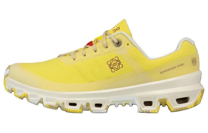 LOEWE x On LOEWE Cushioning, Wear Resistant Low Top Running Shoes Women's Yellow White