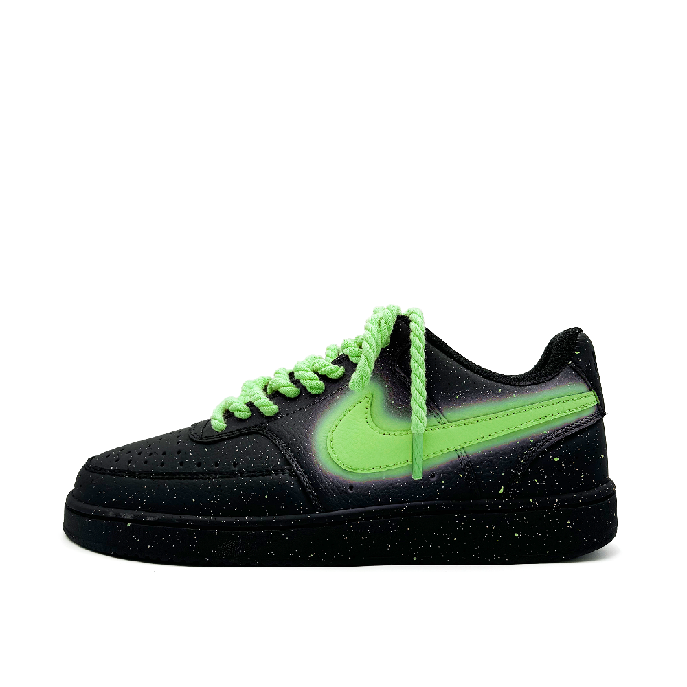 Nike Court Vision Low Wear-Resistant Low-Top Skateboard Shoes Unisex Black Green