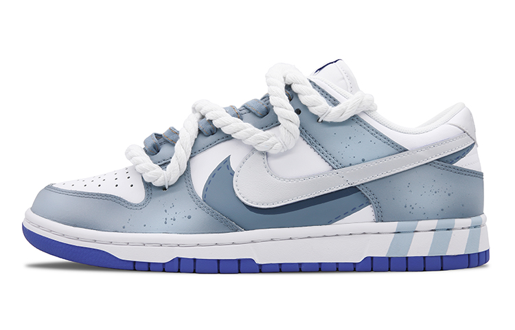 Nike Dunk Ice Age Slip-Resistant Cushioning Wear-Resistant Low-Top Skateboard Shoes Men's Blue Gray