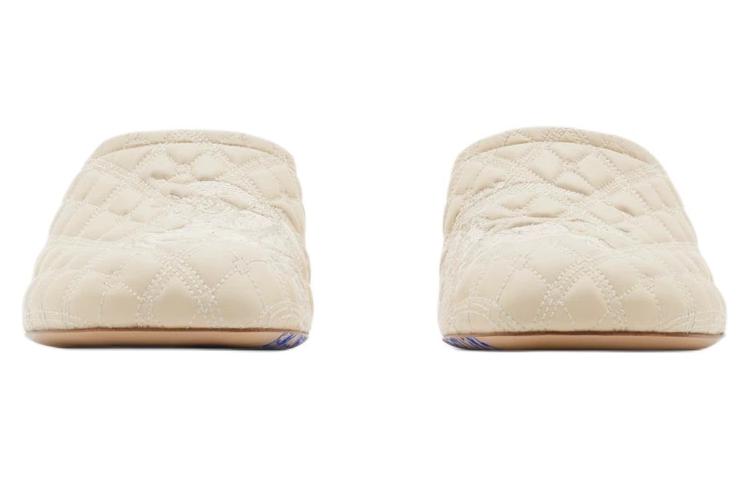 Burberry Quiet Wrap-toe Slippers Women's Ecru