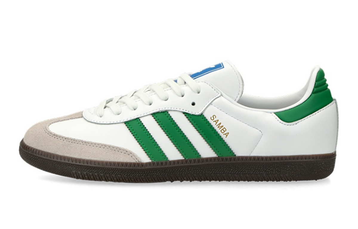 Adidas Originals SAMBA OG Slip-Resistant Low-Top Skateboard Shoes Unisex White Green купить в интернет-магазине Yoocart с быстрой доставкой по России.