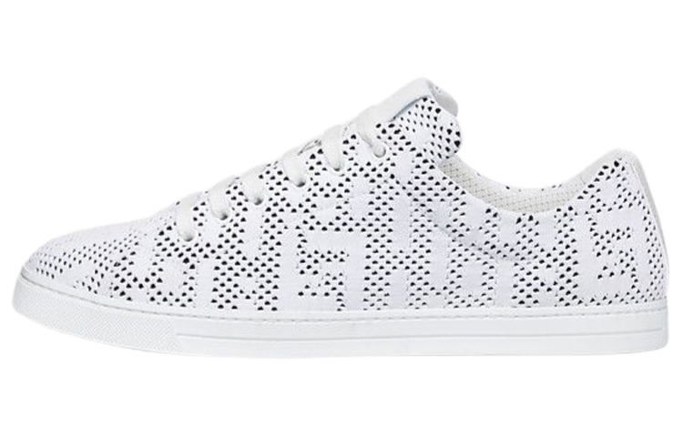 FENDI Low Top Stylish Skateboarding Shoes Men's White