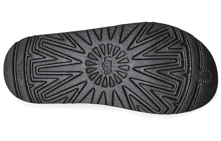 UGG Laton Slide Black Silver Slippers 'Black Silver' Women's