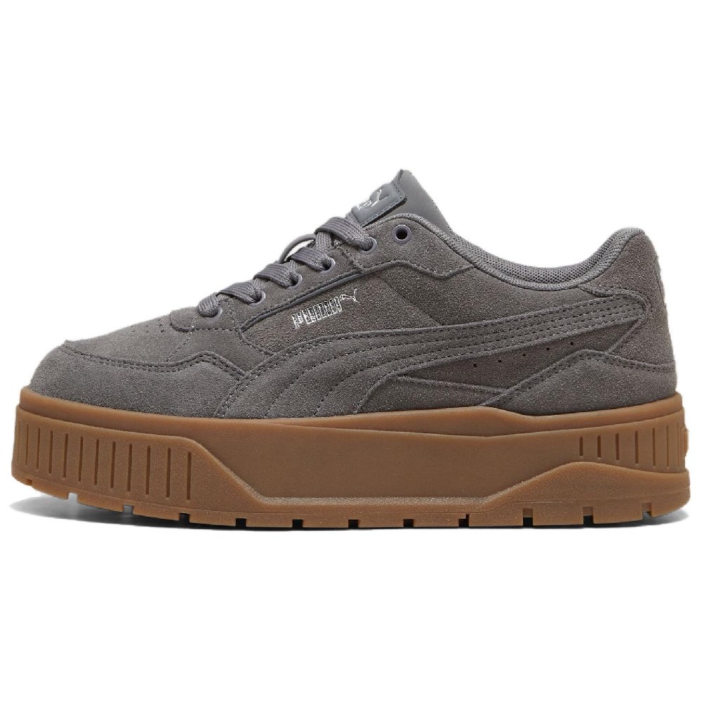 PUMA Karmen II Idol Slip-Resistant Cushioning Abrasion-Resistant Low-Top Skateboard Shoes Women's Dark Gray