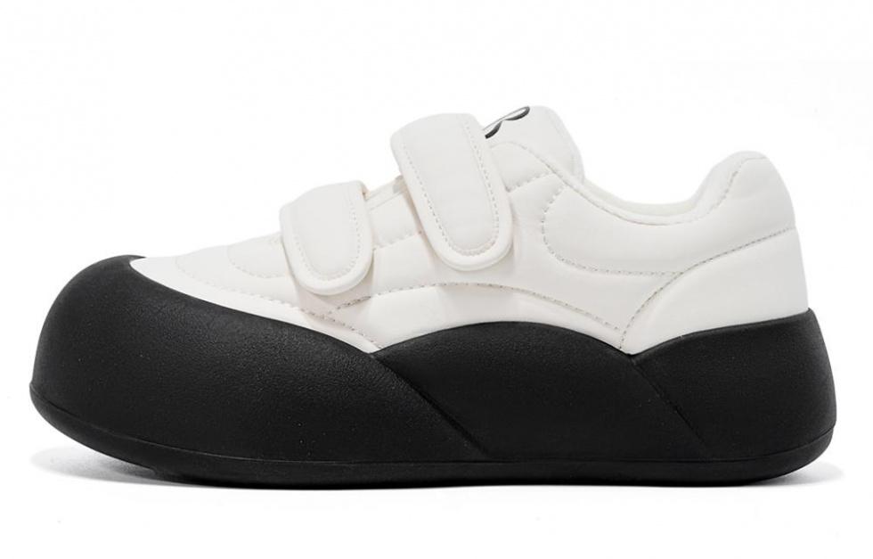 EBLAN Casual Shoes Women's Low-Top Beige Black