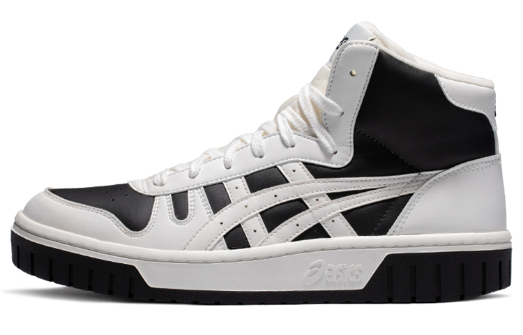 Asics Unisex Court Mz Hi High Heeled Sneakers White/Black