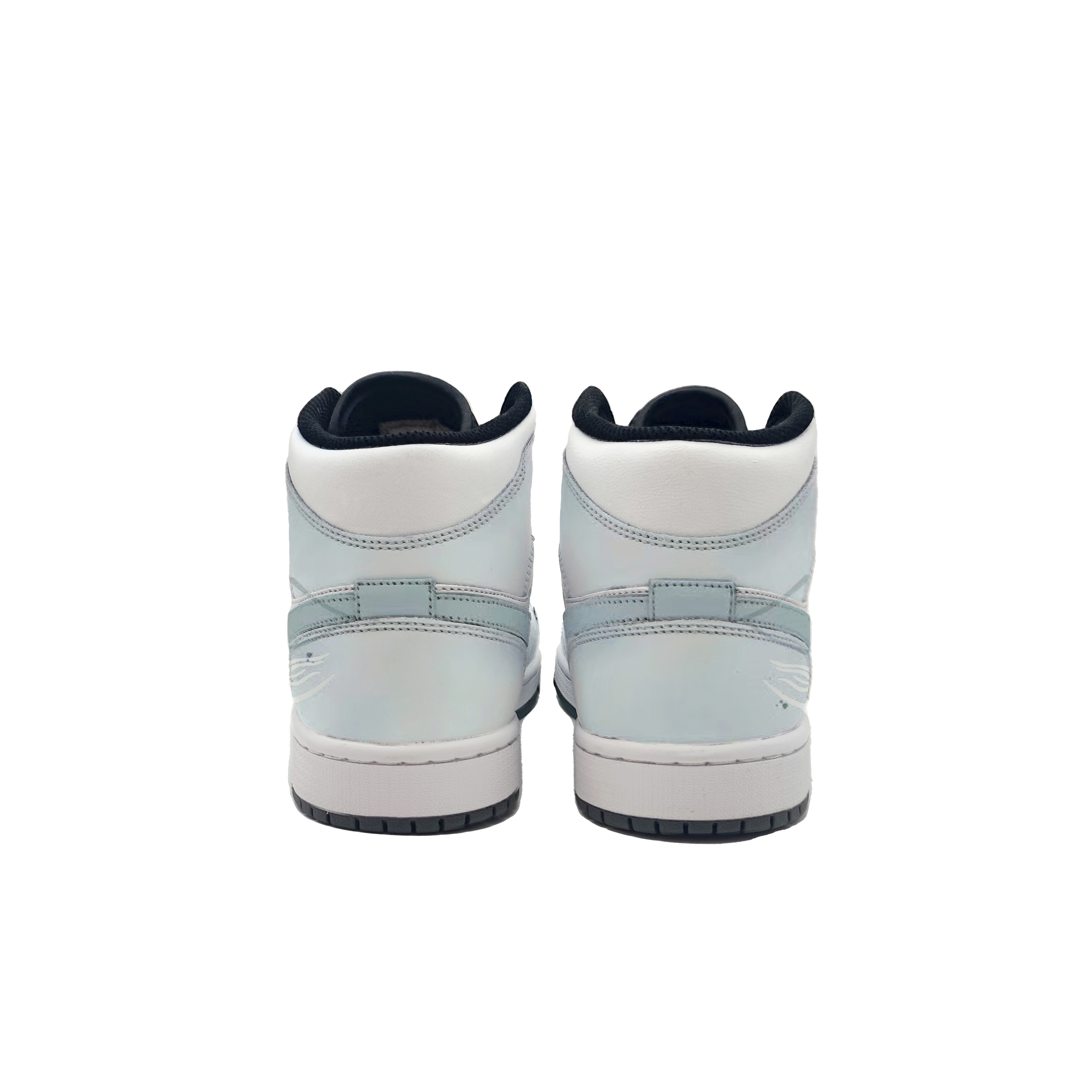 Jordan Air Jordan 1 Empty Mountain Mist, Dark Cyan Abrasion Resistant Mid top Vintage Basketball Shoes Unisex Cyan купить в интернет-магазине Yoocart с быстрой доставкой по России.