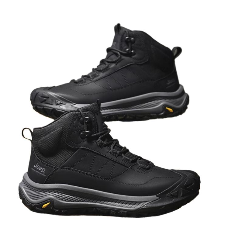 Jeep Mid Top Hiking Shoes Unisex Black купить в интернет-магазине Yoocart с быстрой доставкой по России.