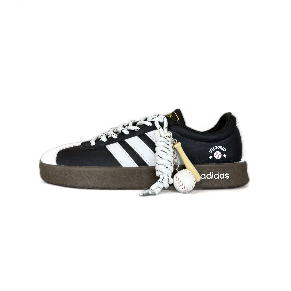 Adidas Neo VL Court 2.0 Abrasion Resistant Low Top Skateboard Shoes Unisex Black White