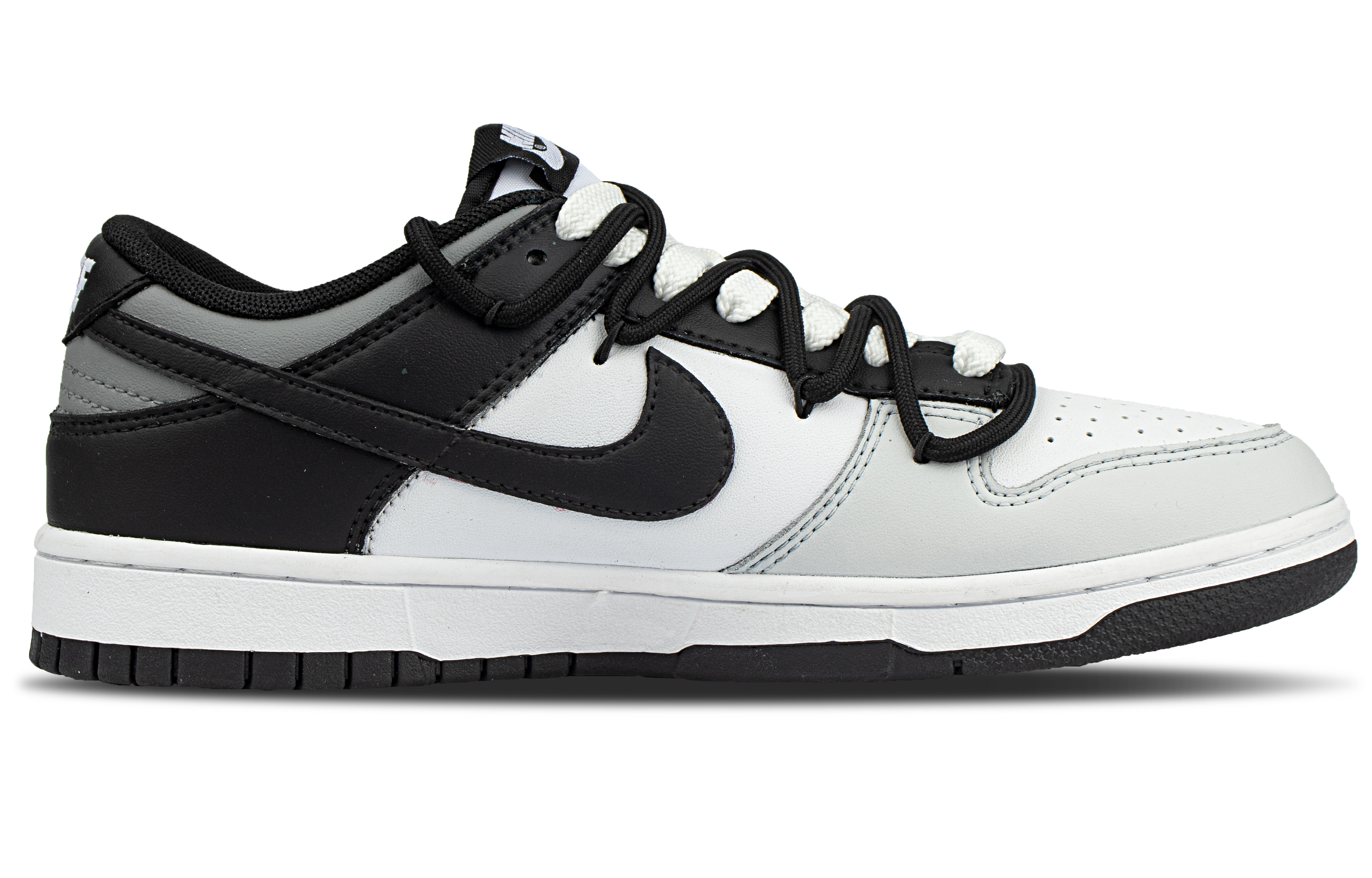 Nike Slip Resistant Low top [Custom Sneakers]Nike Dunk Retro Pixel Lo Relaxed Unisex Black White