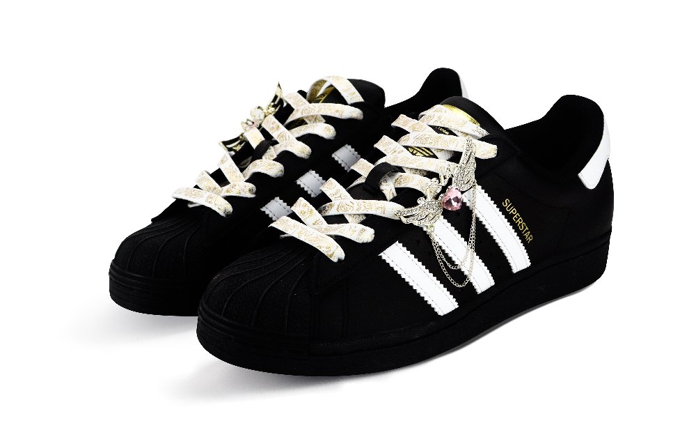 Adidas Originals SUPERSTAR Anti-Slip And Wear-Resistant Lightweight Low-Top Skateboard Shoes Unisex Black