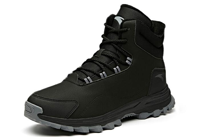 Anta Anti-Slip And Wear-Resistant Height Increasing Warm High-Top Sports Casual Shoes Black купить в интернет-магазине Yoocart с быстрой доставкой по России.