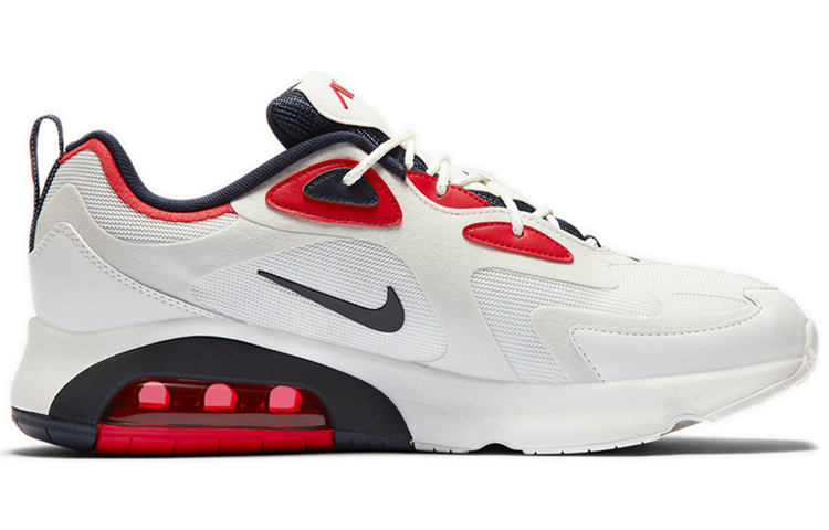 Nike Air Max 200 White Red Obsidian