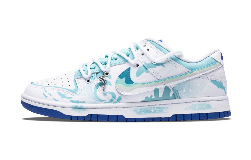 Nike Dunk Water-Resistant Slip-Resistant Quick-Drying Low-Top Skateboard Shoes Men's Lake Blue