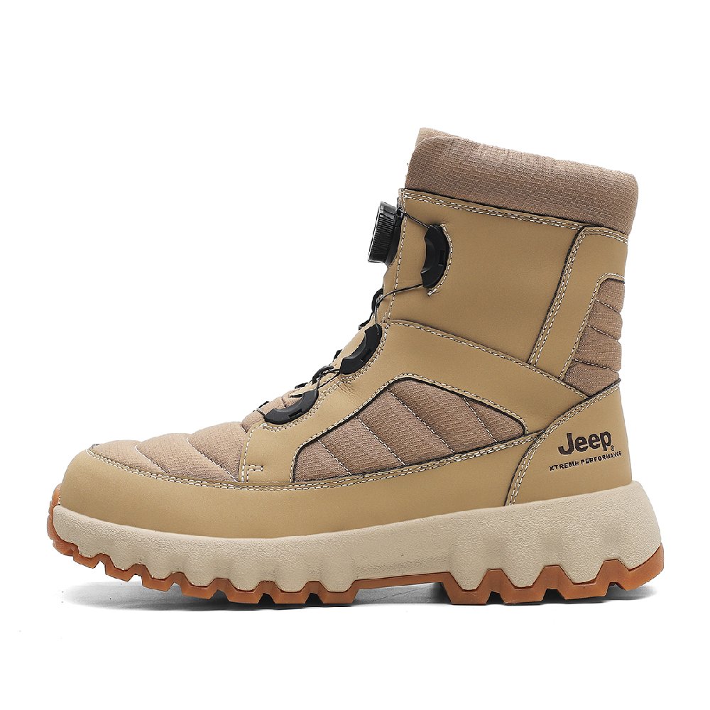 Jeep Crew Snow Boots Unisex Tan