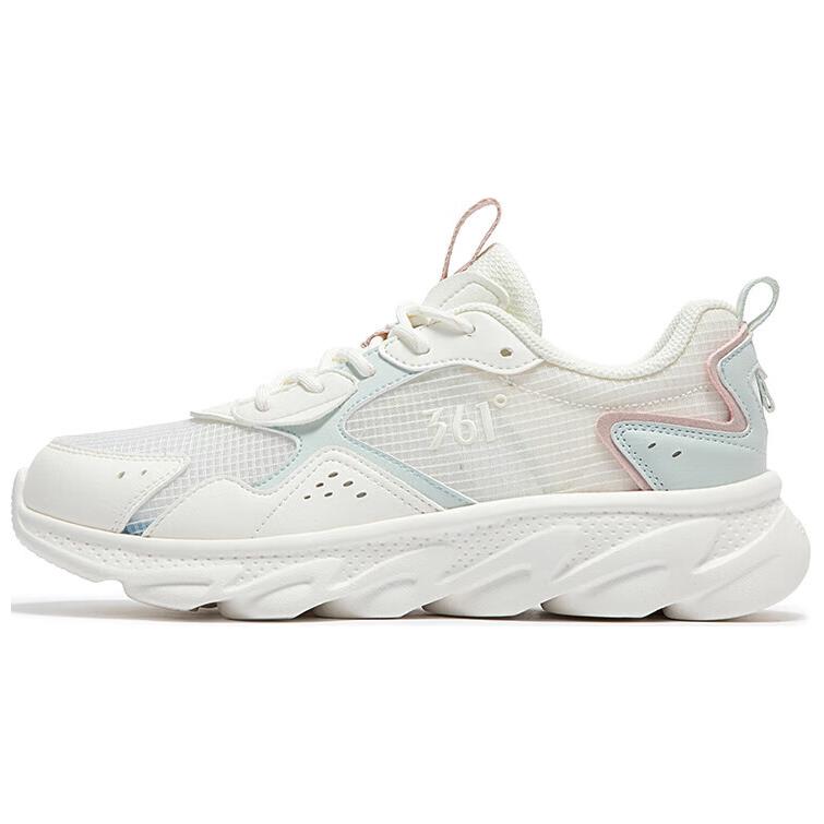361° Abrasion Resistant Cushioning Slip Resistant Lightweight Low Top Running Shoes Women's White