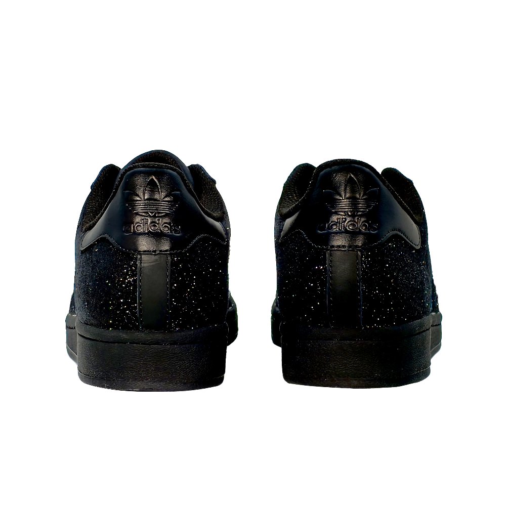 Adidas Originals SUPERSTAR Wear-resistant And Lightweight Low-Top Skateboard Shoes Unisex Black Shungite Diamond