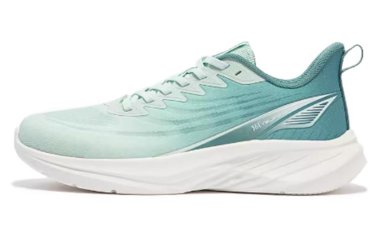361° Cushioning, Wear Resistant Low Top Running Shoes Men's White Green