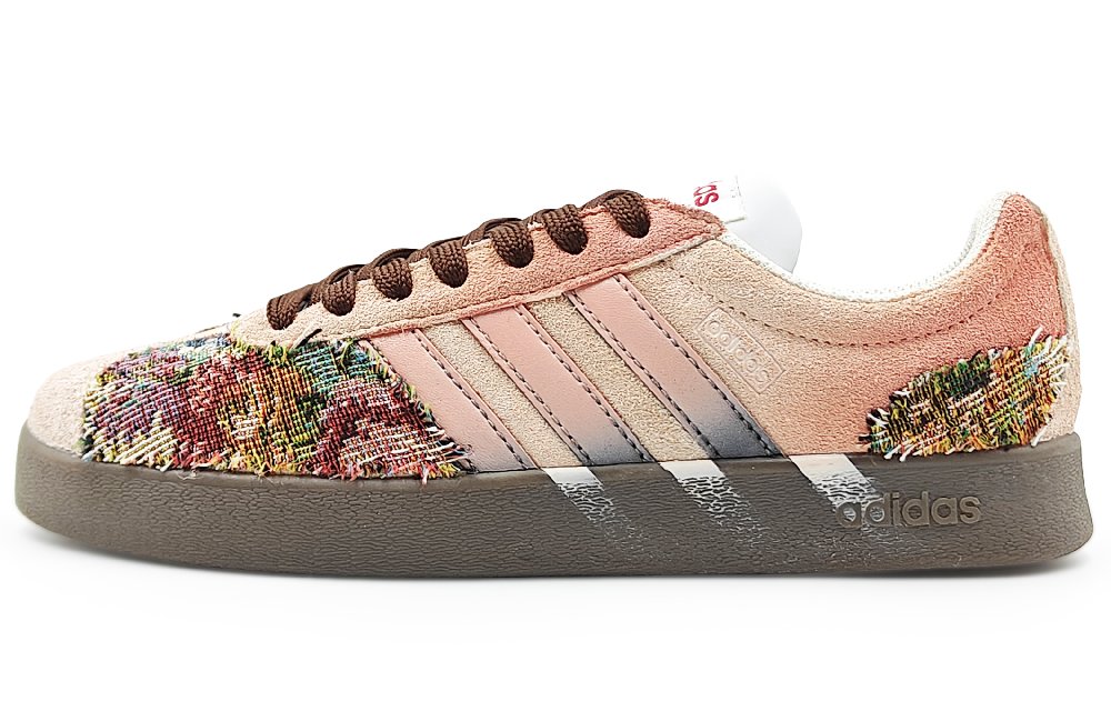 Adidas VL COURT 2.0 Cushioning, Wear Resistant Low Top Skateboard Shoes Light Pink