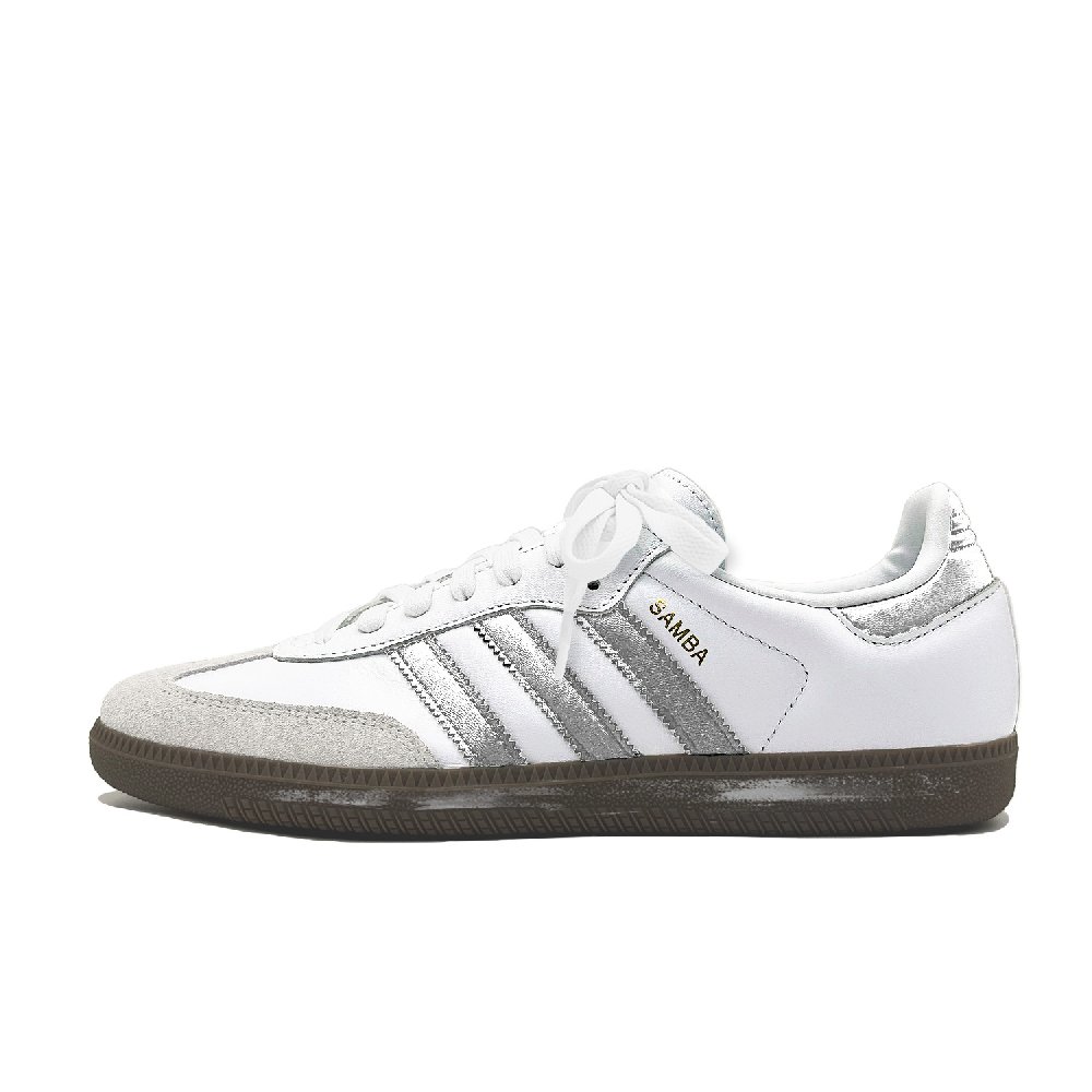 Adidas Originals SAMBA OG Moonlight Abrasion Resistant Low Top Skateboard Shoes Unisex Silver