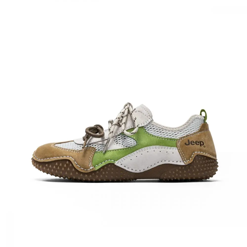 Jeep Outdoor Sports Thin Breathable Mesh Face Shoes Low Top Casual Shoes Women's
