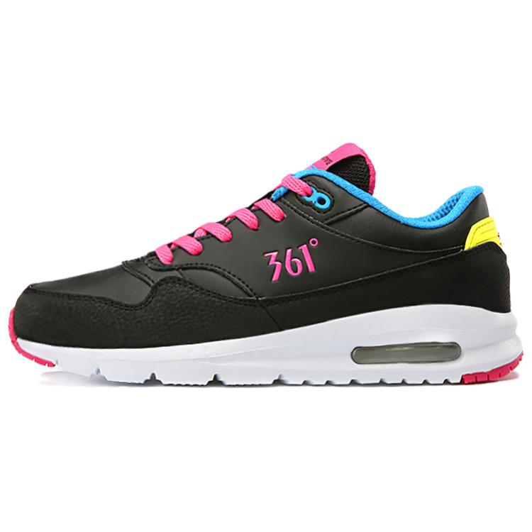 361° Anti Slip Wear Resistant Low Top Casual Running Shoes Women's Black Pink