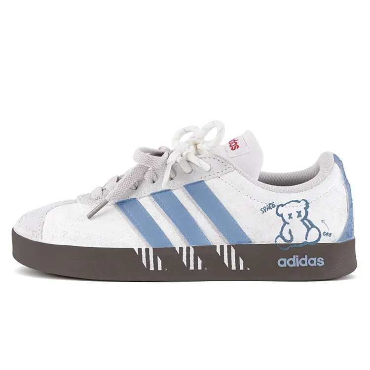 Adidas VL COURT 2.0 Low top Skateboard Shoes Unisex Blue White