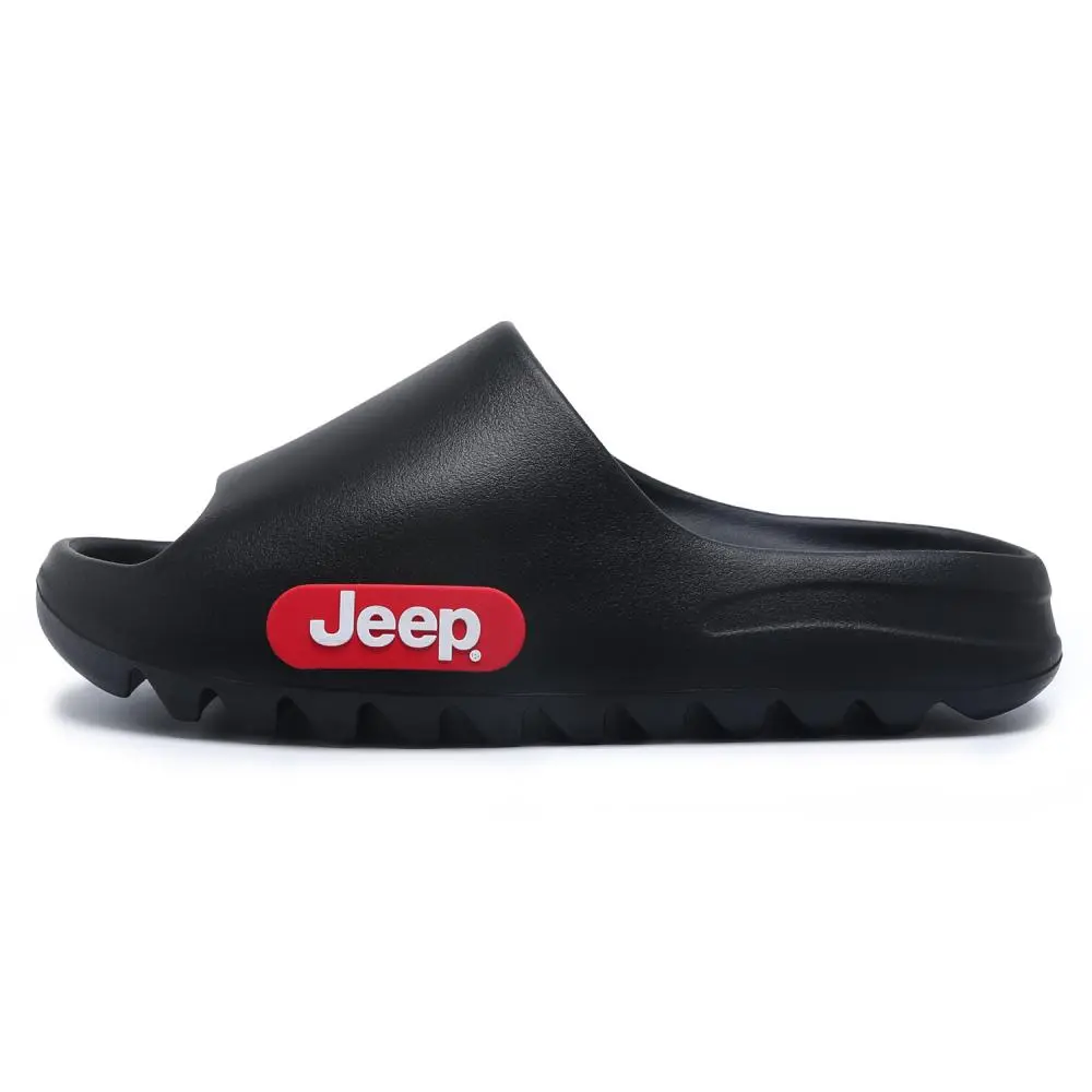 Jeep EVA Shock Absorbers Slide Slippers Unisex Black