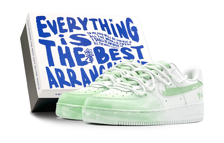Nike Air Force 1 Low-Top Skateboard Shoes Men's Green