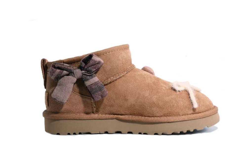 UGG CLASSIC ULTRA MINI Ankle-Length Snow Boots Women's Chestnut