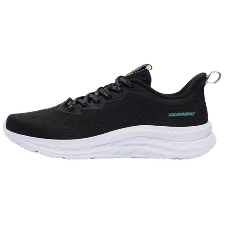 361° Qingsu Cushioning Breathable Low-Top Running Shoes Men's Black