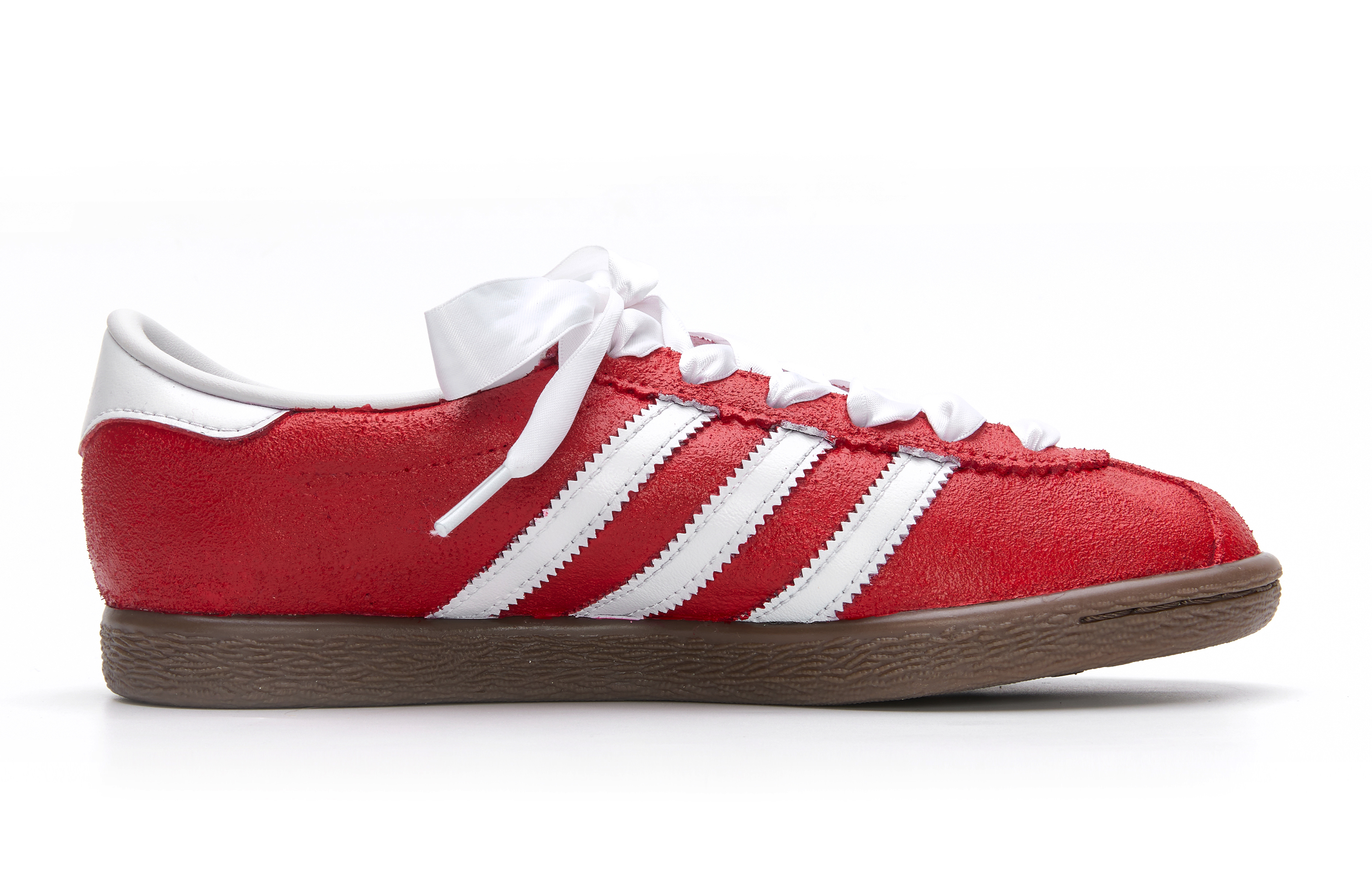 Adidas Originals Stadt Rouge Smiley Face Abrasion Resistant Low top German Army Trainers Unisex Red White