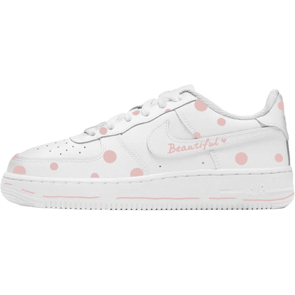 Nike Air Force 1 Cushioning, Wear Resistant Low Top Skateboard Shoes Women's Pink