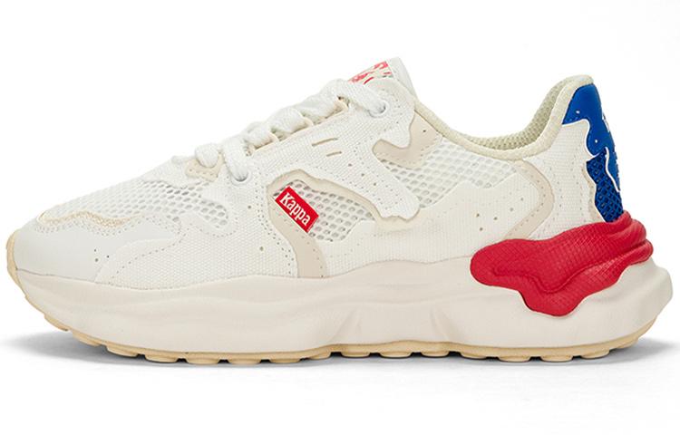 Kappa Slip Resistant, Abrasion Resistant, Breathable Low Top Running Shoes Unisex White