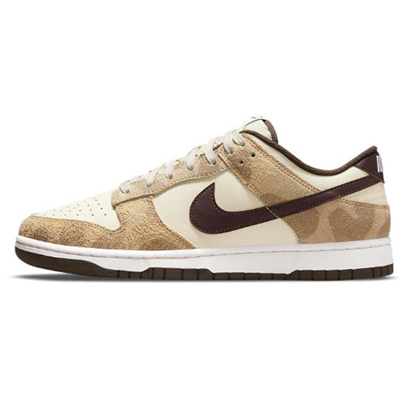 Nike Dunk Low Retro PRM 'Cheetah' Mocha Frenzy Slip-Resistant Low-Top Skateboard Shoes Unisex Beige Brown Black купить в интернет-магазине Yoocart с быстрой доставкой по России.