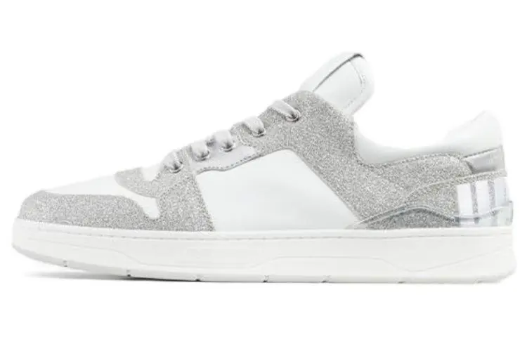 Jimmy Choo Florent Low top Skateboard Shoes Men's Silver