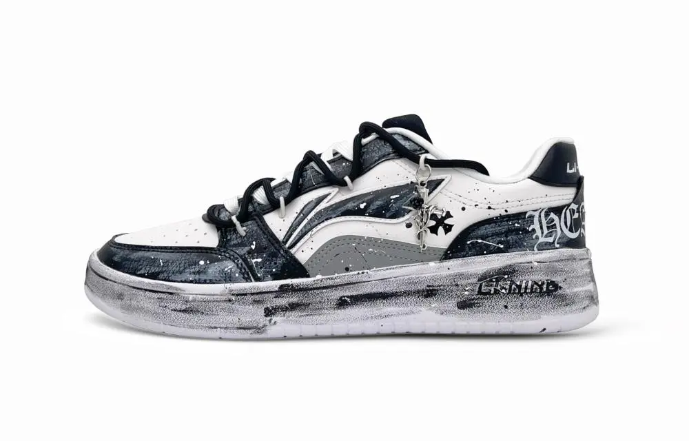 LINING Acer Truncatum Skateboard Shoes Men's Low top Black