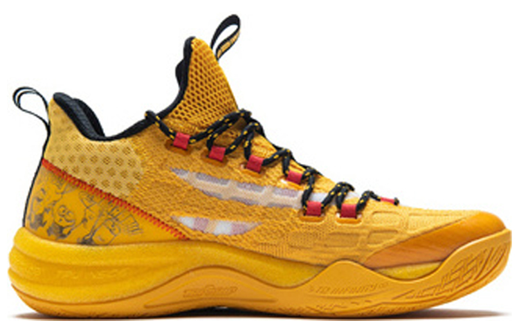 MINIONS x 361° Abrasion Resistant Breathable Low Top Basketball Shoes Men's Yellow