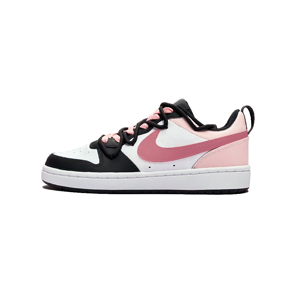 Nike Court Borough Sea Peach Tide Slip Resistant Low Top Skateboard Shoes GS Peach