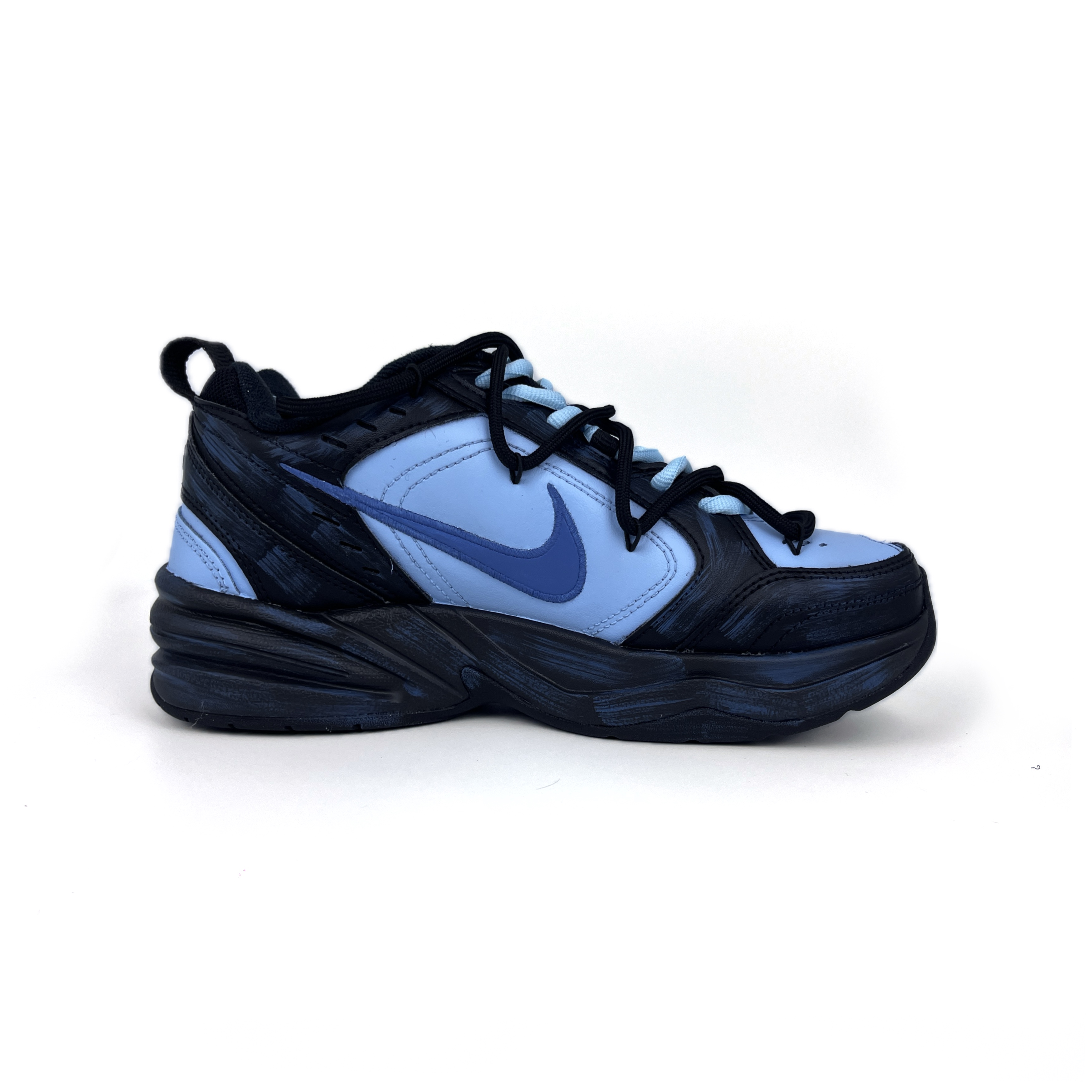 Nike Air Monarch 4 Anti-Slip And Wear-Resistant Lightweight Low-Top Chunky Sneakers Unisex Black Purple купить в интернет-магазине Yoocart с быстрой доставкой по России.