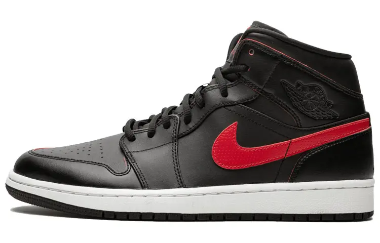 Jordan 1 Retro Mid Black Team Red