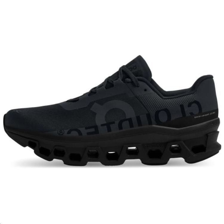 On Cloudmonster Cushioning Wear-Resistant Low-Top Casual Running Shoes Men's Black