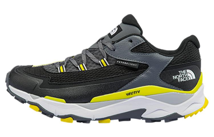 THE NORTH FACE Vectiv Durable Breathable Low-Top Trekking Shoes Men's Black Yellow
